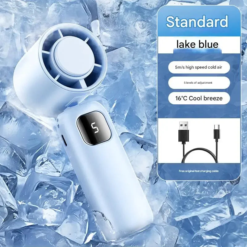 3000Mah Electric Fan Portable Turbo Fan Rechargeable Cooling Handheld Desktop Dual-Purpose Air Conditioner for Camping