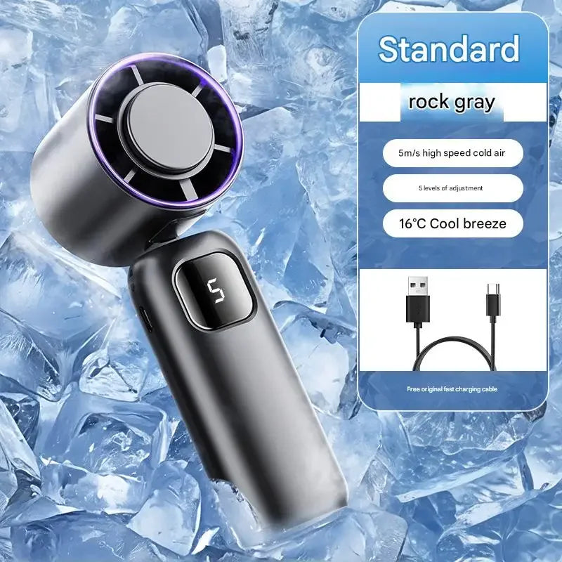 3000Mah Electric Fan Portable Turbo Fan Rechargeable Cooling Handheld Desktop Dual-Purpose Air Conditioner for Camping