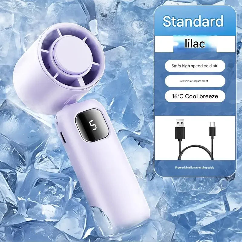 3000Mah Electric Fan Portable Turbo Fan Rechargeable Cooling Handheld Desktop Dual-Purpose Air Conditioner for Camping