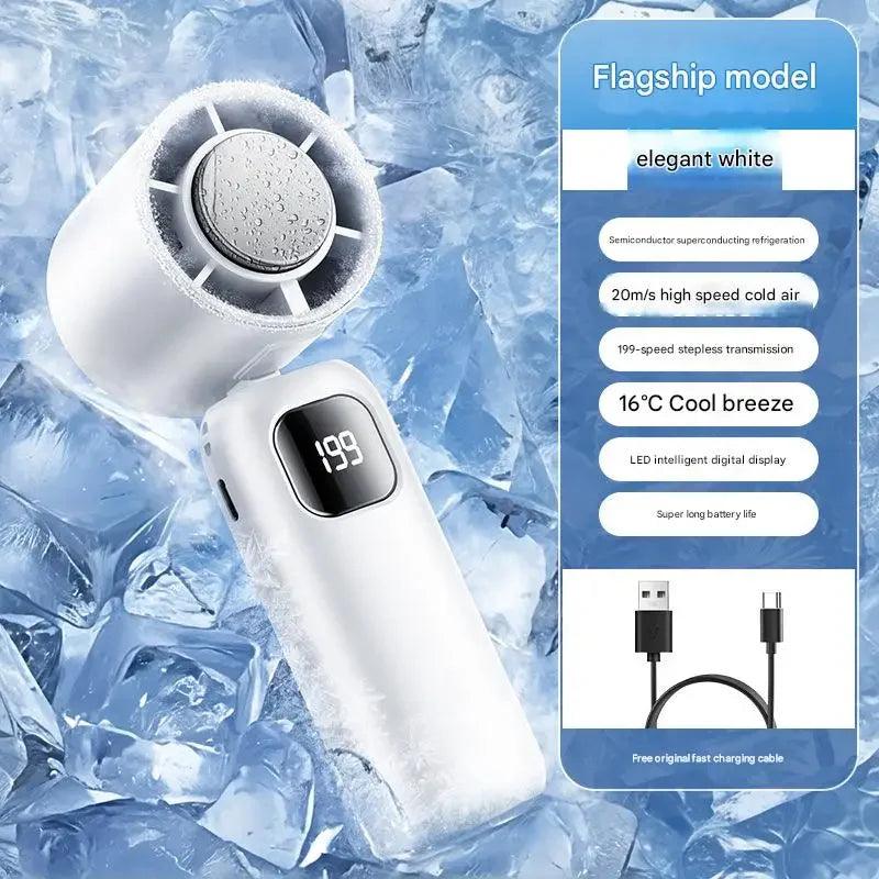 3000Mah Electric Fan Portable Turbo Fan Rechargeable Cooling Handheld Desktop Dual-Purpose Air Conditioner for Camping